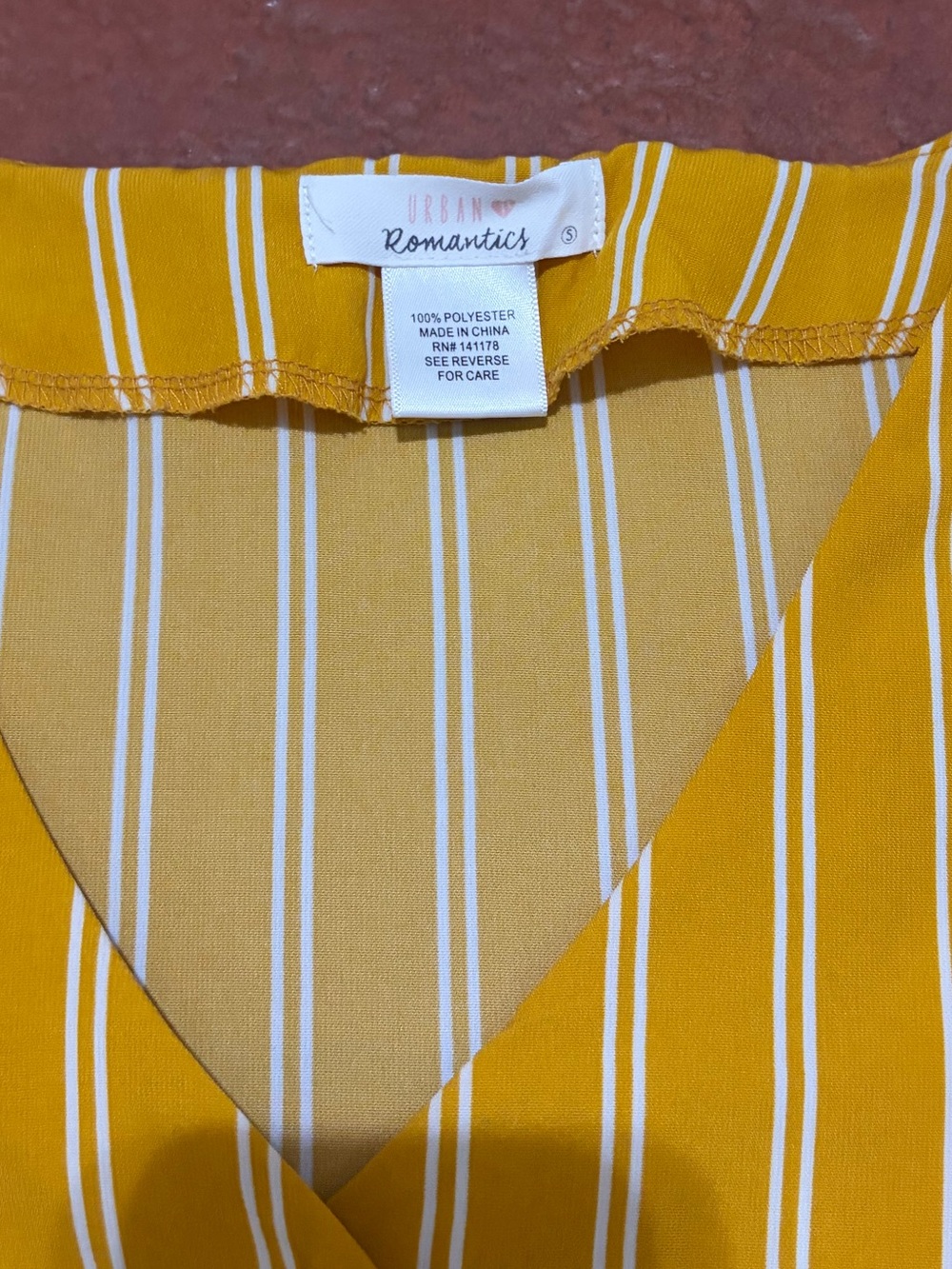 Yellow Striped Button-Front Top - Picture 2 of 4
